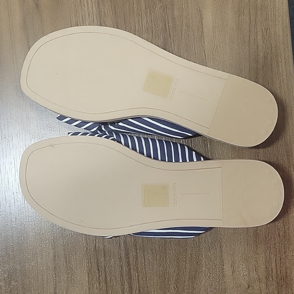 Dolce Vita Giza Knotted Platform square toe Slides-Size 8 - Picture 7 of 14